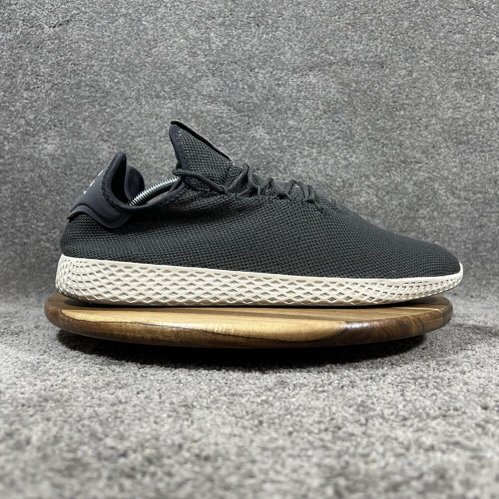 Adidas Pharrell Williams Hu CQ2162 Mens Size 13 Black Mesh Tennis Shoes Used